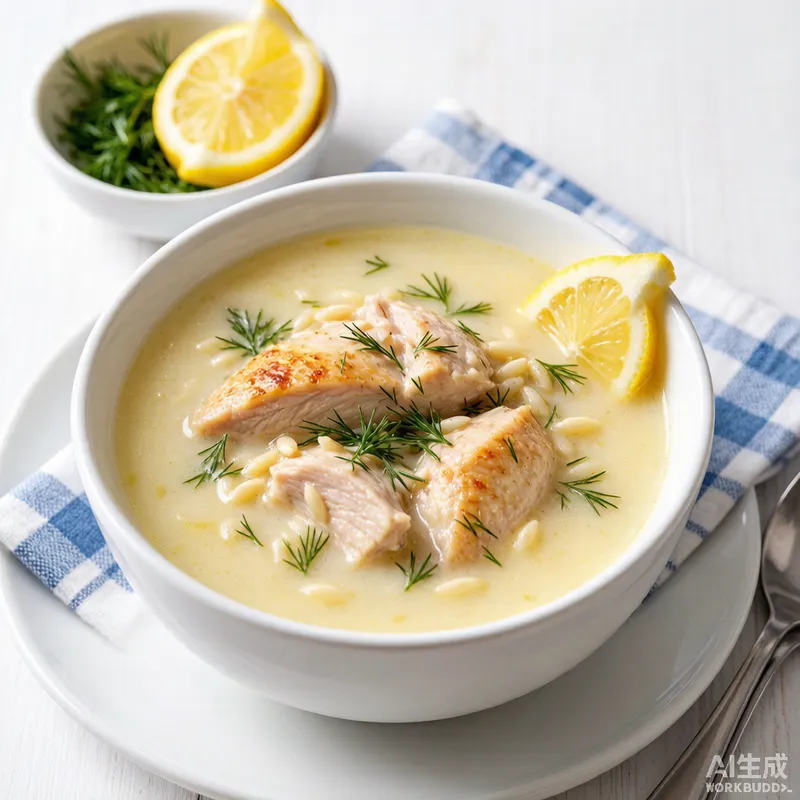 Greek Soup: Avgolemono Recipe with Chicken and Lemon