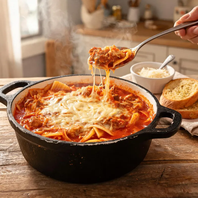 Lasagna Soup with Cheesy Yum: One-Pot Comfort Meal