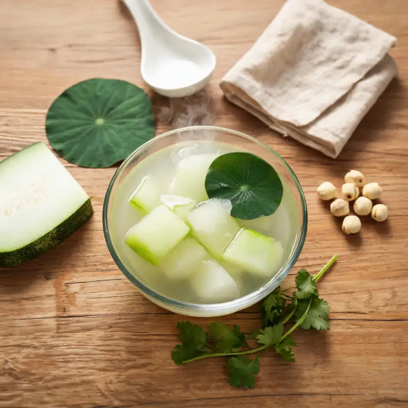 Lotus Leaf and Winter Melon Soup: A Light Summer Soup for Heat and Humidity